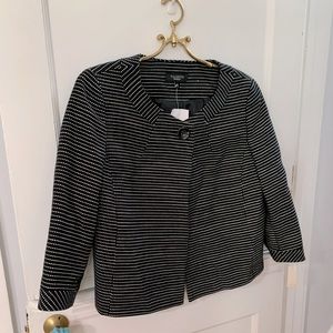 Talbots Black and White Blazer Size 12
